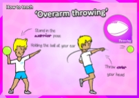 overarm throw school kids how to teach sport pe class kindy