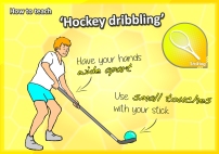 hockey dribbling skills pe ball sport pe elementary