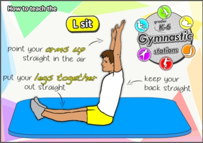 gymnastics pe sport skill how to teach l sit
