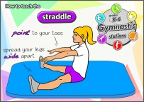 straddle gym gymnastics kids teaching coaching pe