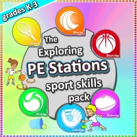pe station activities sport school lesson fun games for kids